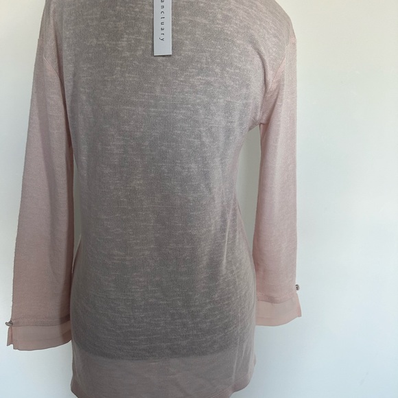 Sanctuary Morning Pink V Neck - Picture 3 of 3